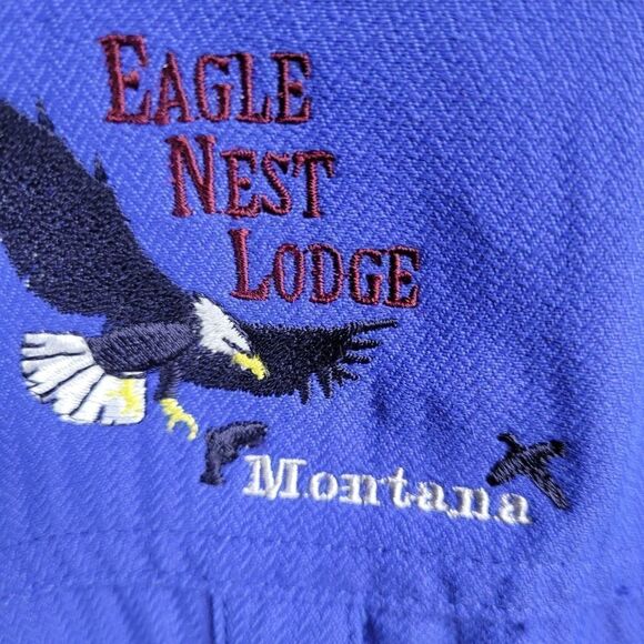 1999 ORVIS Hong Kong VINTAGE Orvis EAGLE NEST LODGE MONTANA FISHING SHIRT XXL - Picture 6 of 16